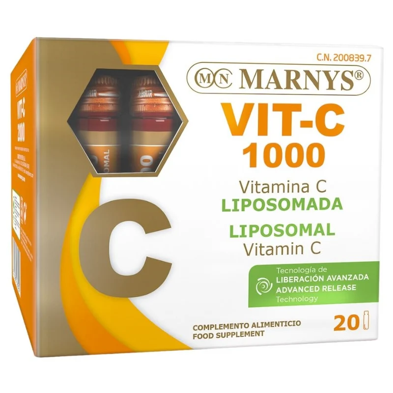 Vit-C 1000 Vitamina C Liposomada 20 Viales | Marnys