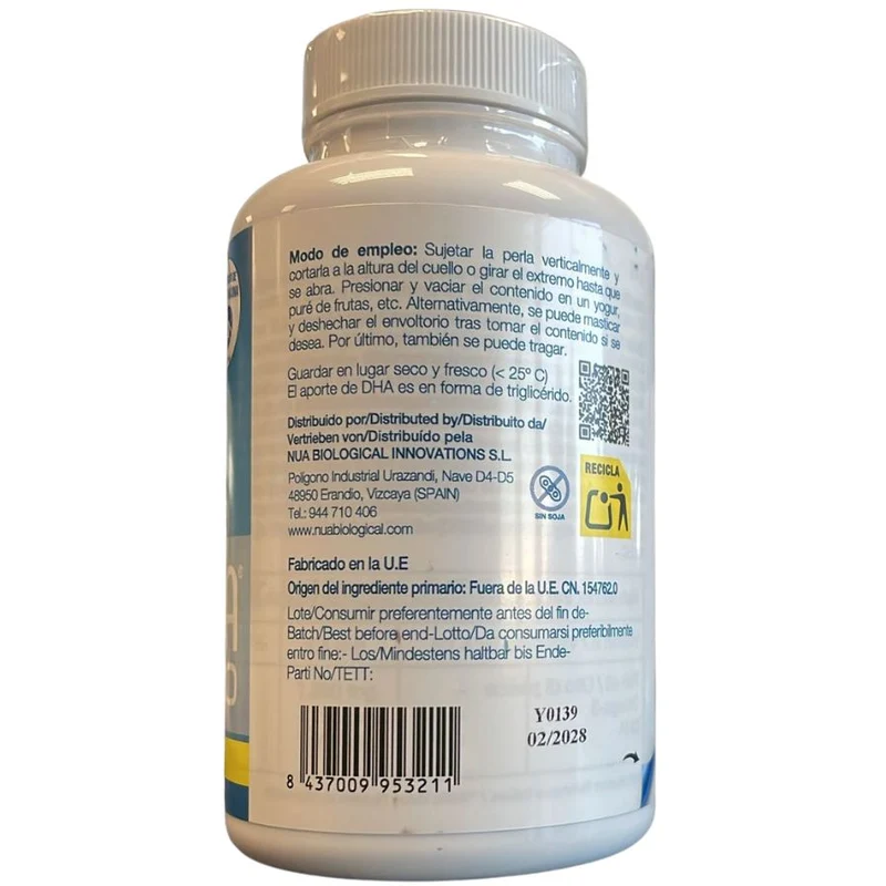 DHA 500 60 perlas | NUA Biological
