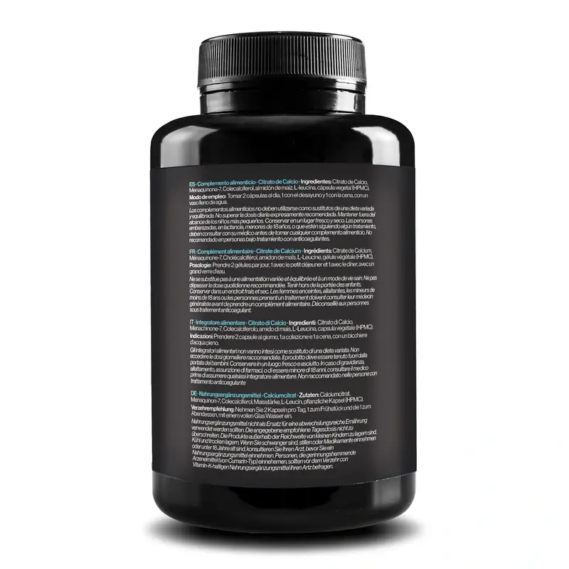 Zenement Calcium Citrate Vitamin D3 & K2, 120 vegetarian capsules