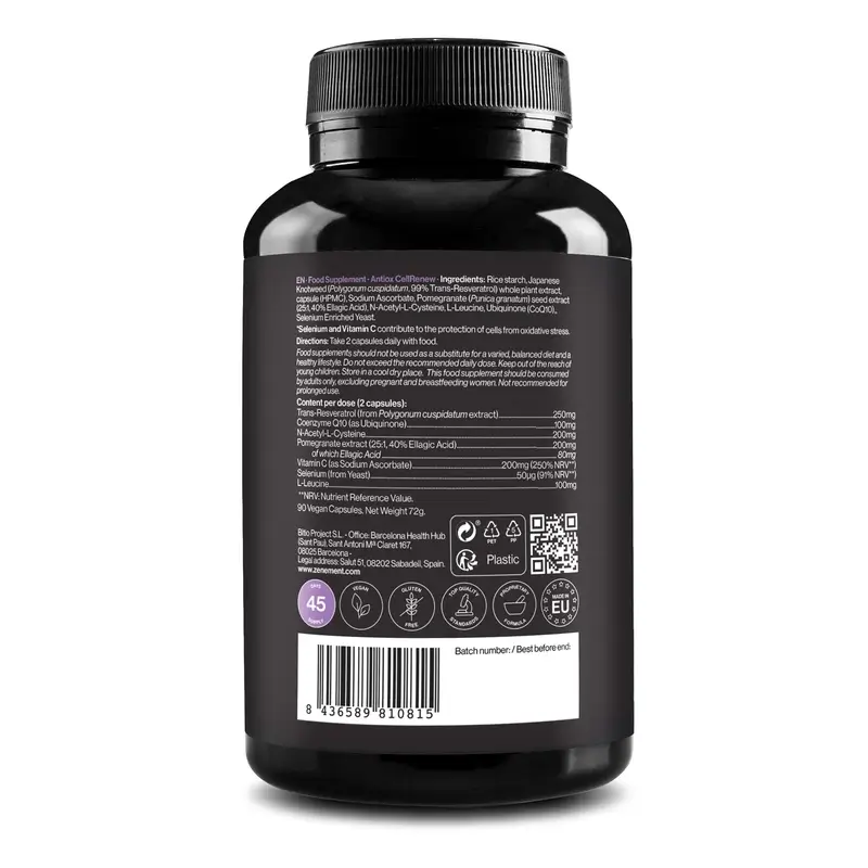 Zenement Antiox Cellrenew, 90 vegan capsules