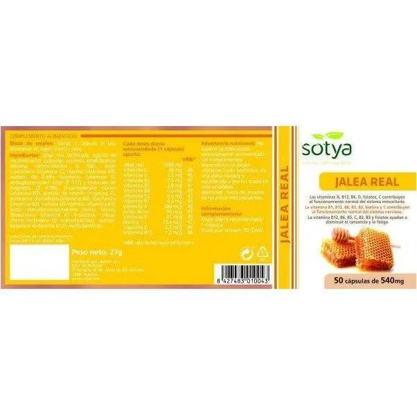 Jalea Real 50 Capsulas | Sotya