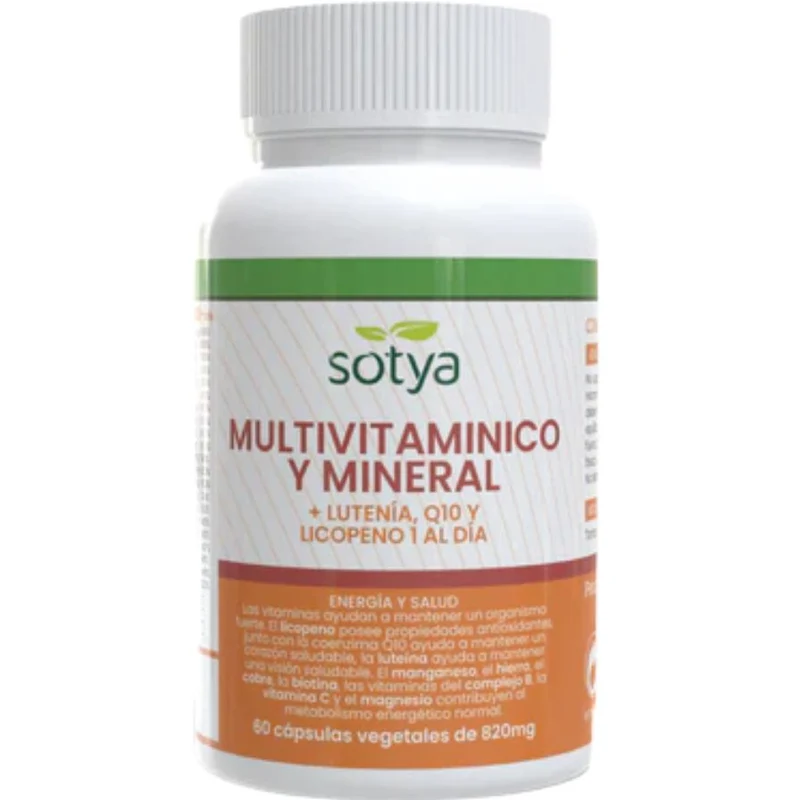 Multivitaminico y Mineral 820 mg 60 Capsulas | Sotya