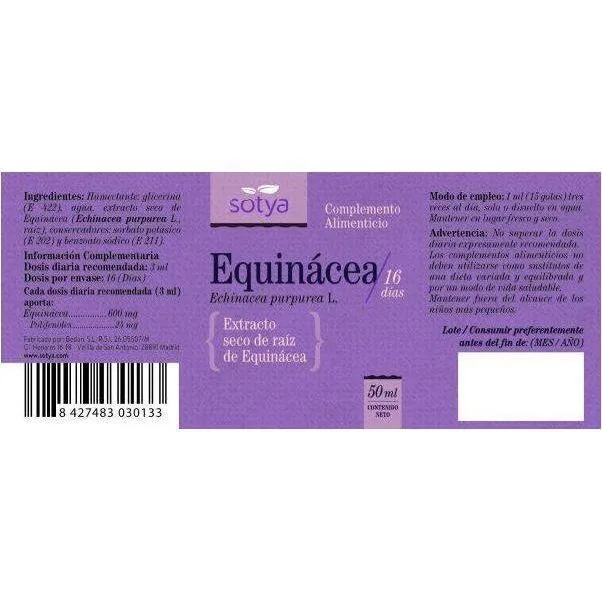 Extracto de Equinacea 50 ml | Sotya