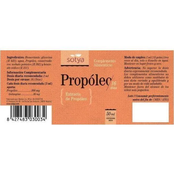 Extracto de Propoleo 50 ml | Sotya
