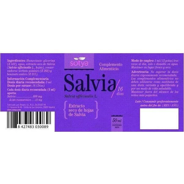 Extracto de Salvia 50 ml | Sotya