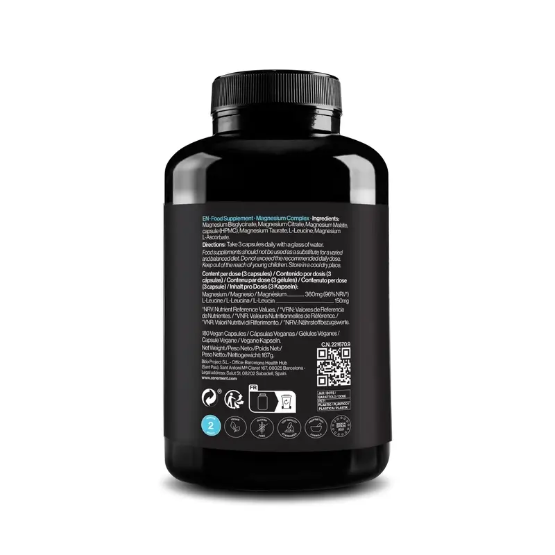 Zenement Magnesium Complex 5 In 1, 180 vegan capsules