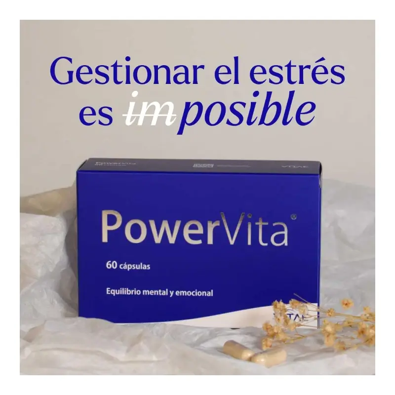 PowerVita 30 cápsulas - Con Ashwagandha, magnesio y GABA