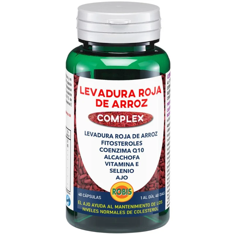 Levadura Roja de Arroz 500 mg 40 Capsulas | Robis