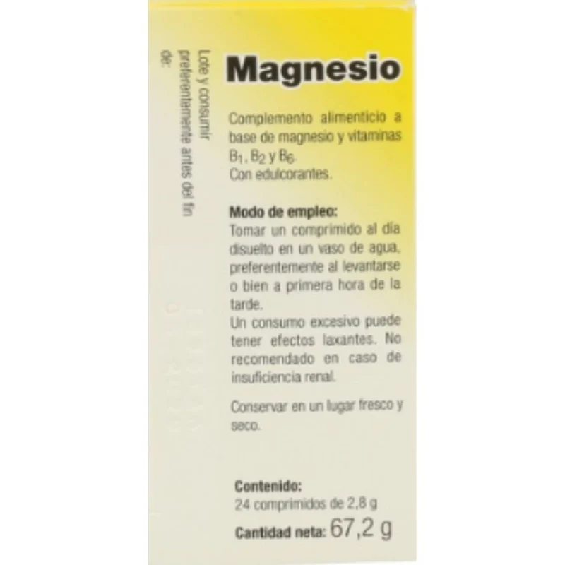 Magnesio + Vitamina B 24 Comprimidos | Vallesol