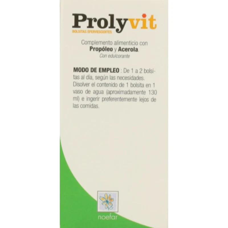 Prolyvit Efervescente con Stevia 16 Sobres | Noefar