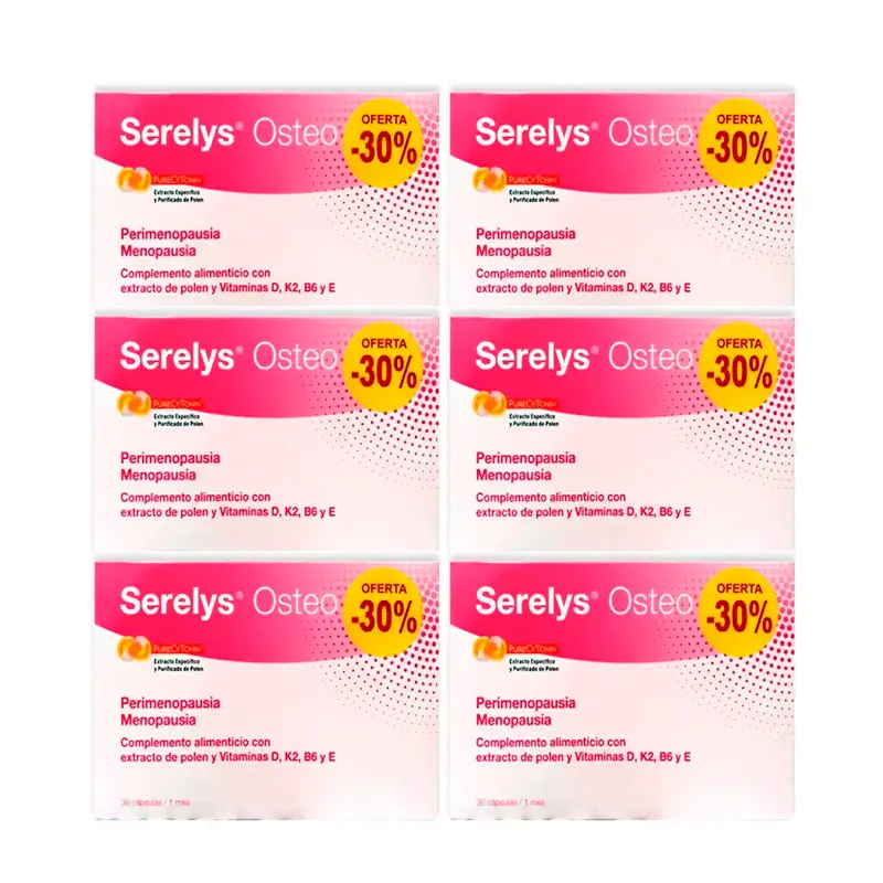 Serelys Osteo, Pack 6 x 30 cápsulas