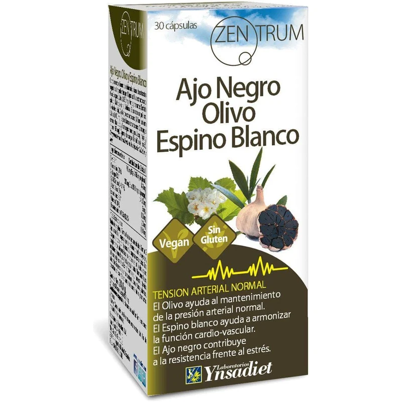 Olivo, Ajo Negro Y Espino 30 cápsulas | Ynsadiet