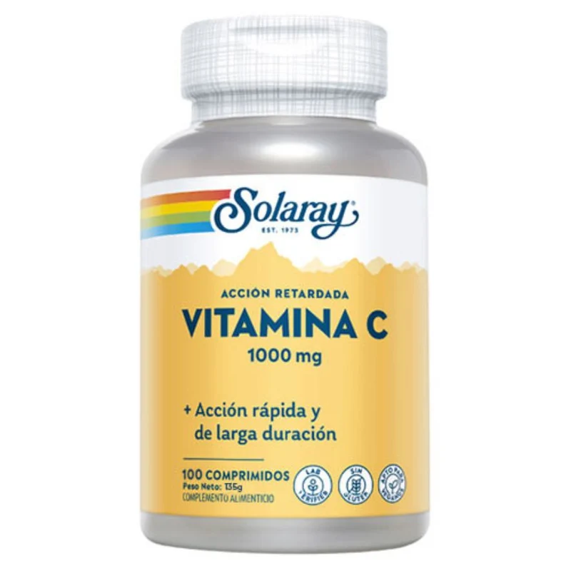 Vitamina C 1000 Mg 100 Tabletas | Solaray