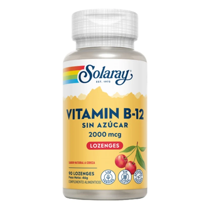 Vitamina B12 2000 Mcg 90 Comprimidos | Solaray