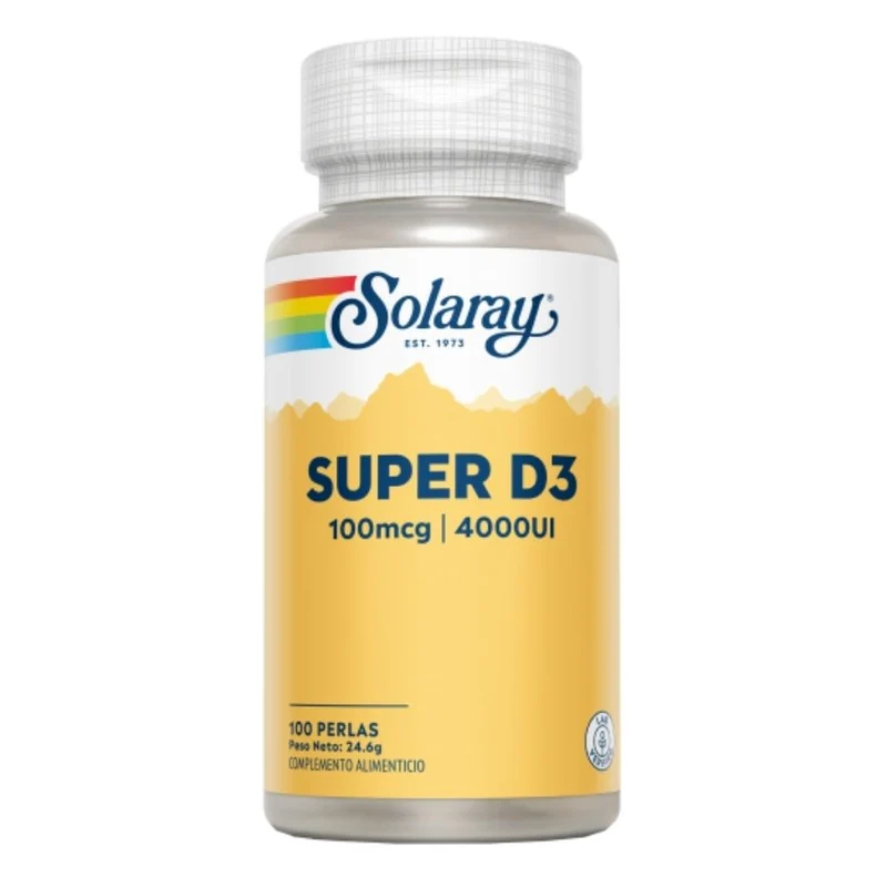 Super D3 4000 Ui 100 Perlas | Solaray