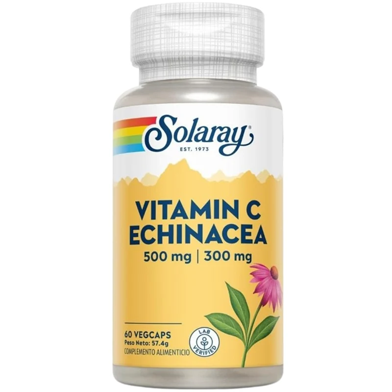 Vitamin C Echinacea 60 Capsulas | Solaray