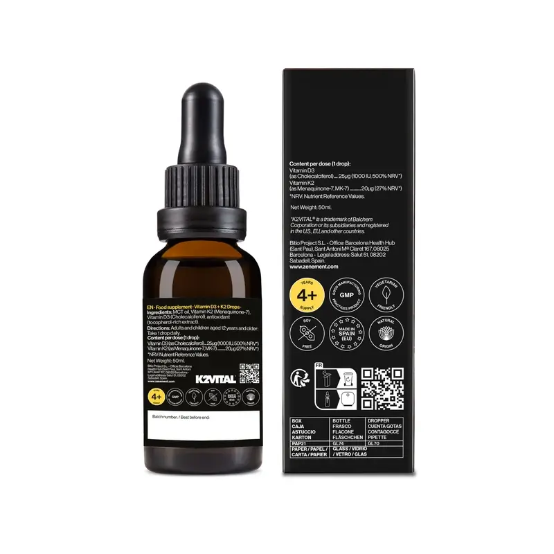 Zenement Vitamina D3 + K2 Gotas, 50 ml