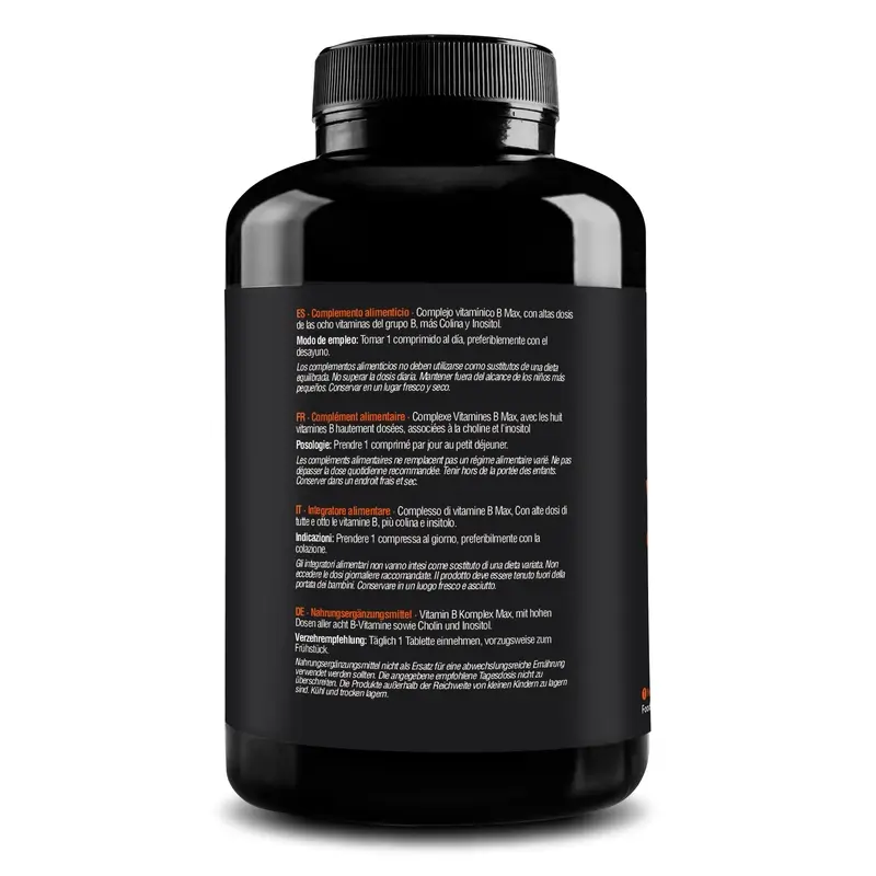 Zenement Complejo Vitamínico B Max, 365 comprimidos veganos