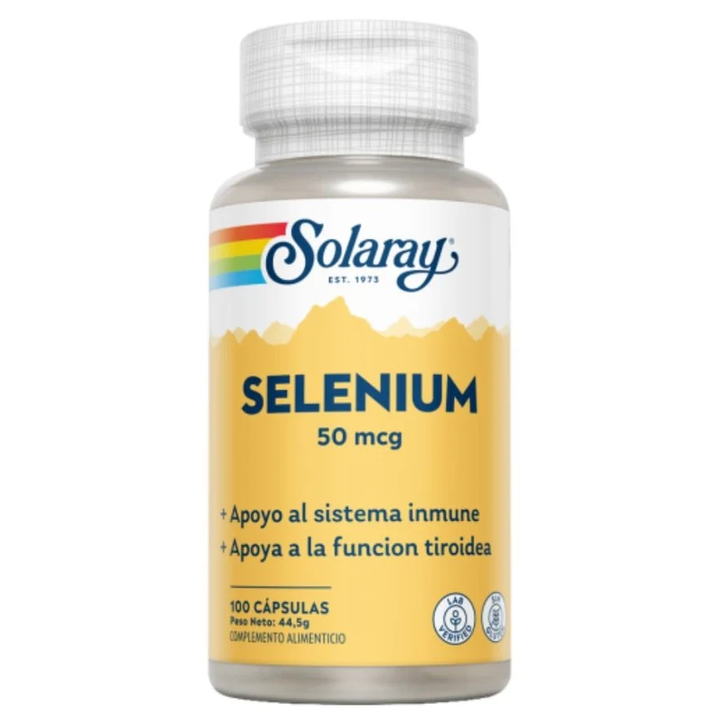 Selenium 50 Mcg 100 Capsulas | Solaray