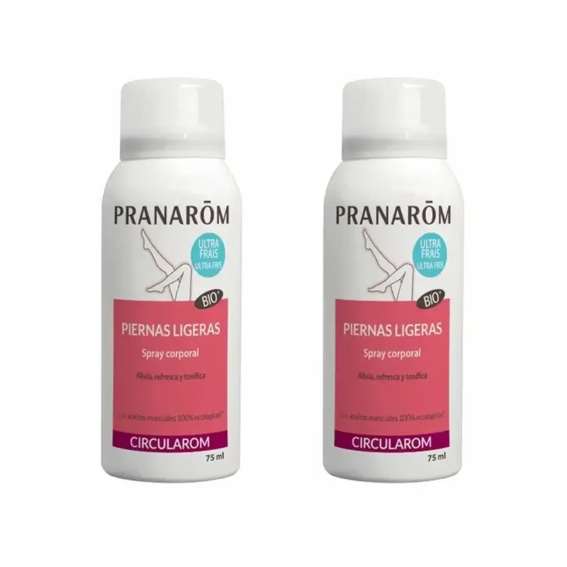 Pranarôm Circularom Spray Corporal Piernas Ligeras, 2X75Ml