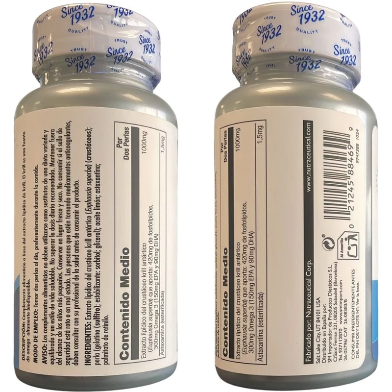 Omega 3 Krill 60 Perlas | KAL