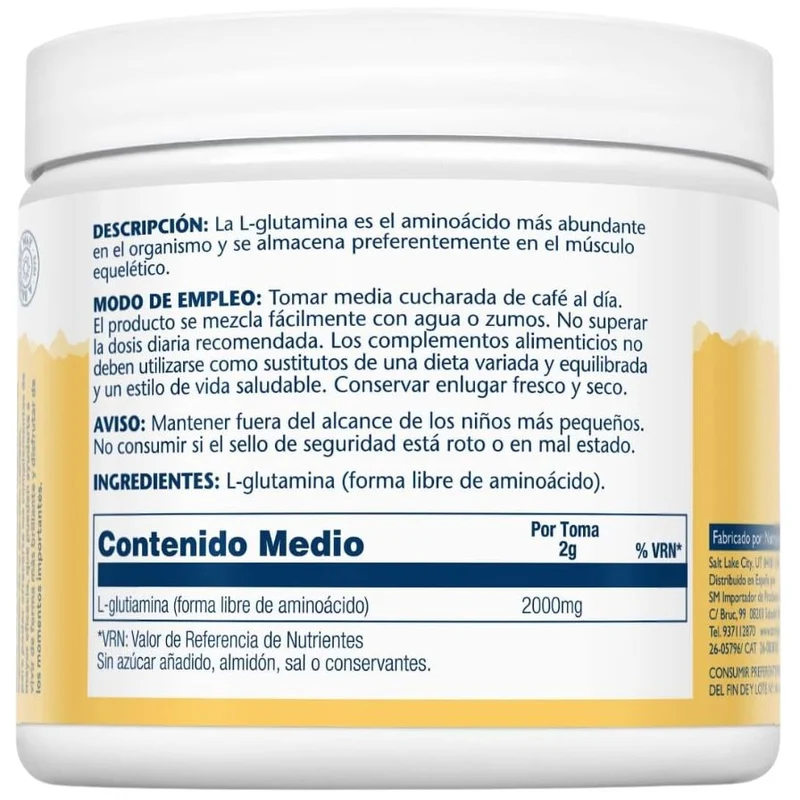 L-Glutamine Polvo 300 gr | Solaray