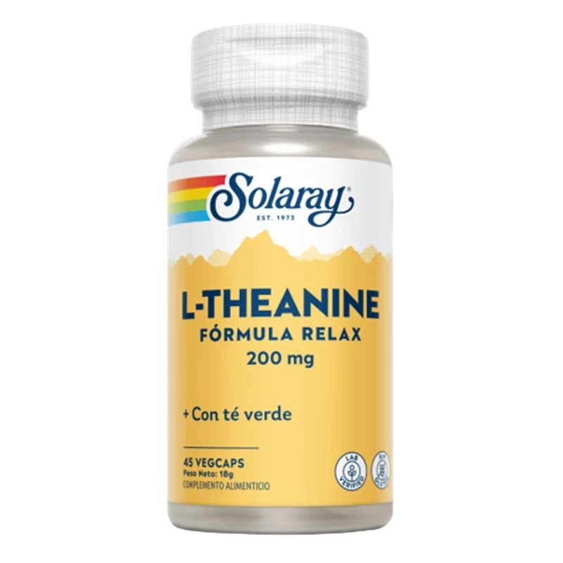 L Theanine 200 Mg 45 Capsulas | Solaray