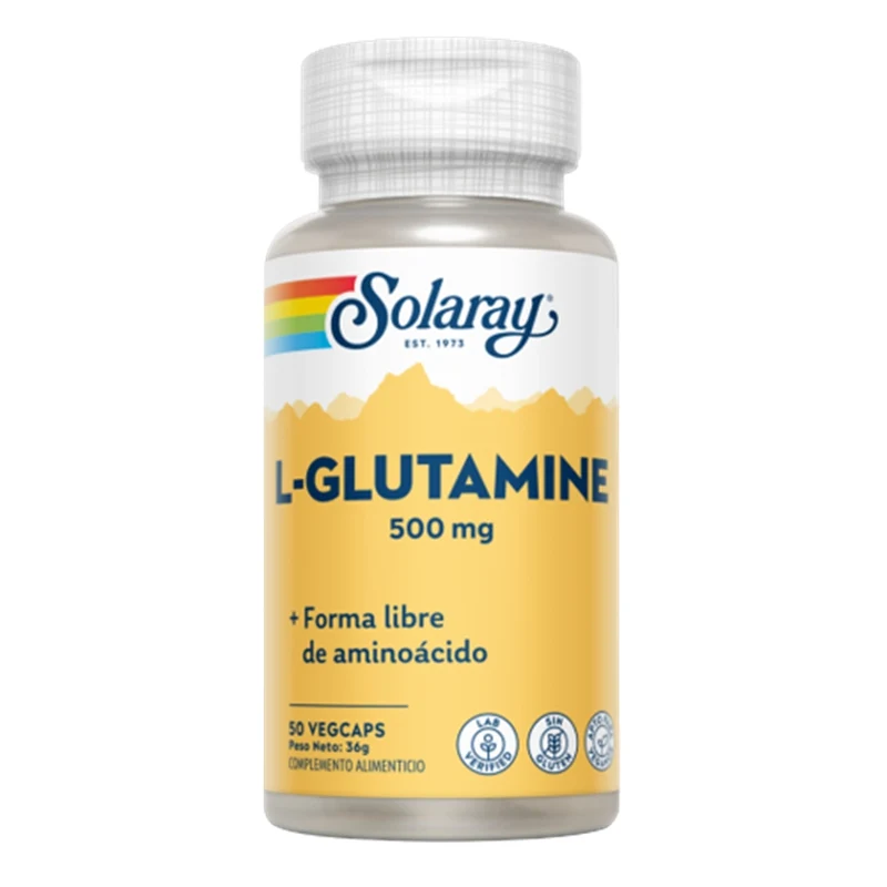 L Glutamine 500 Mg 50 Capsulas | Solaray