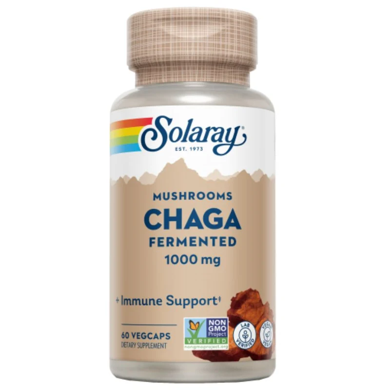 Fermented Chaga 60 Vegcaps | Solaray