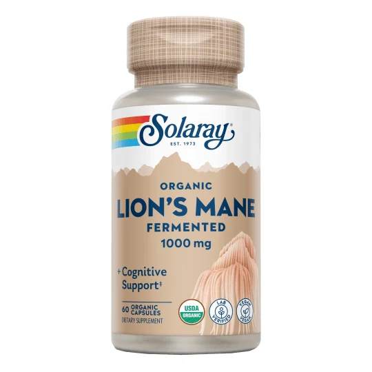 Fermented Lions Mane 1000 mg 60 Capsulas | Solaray