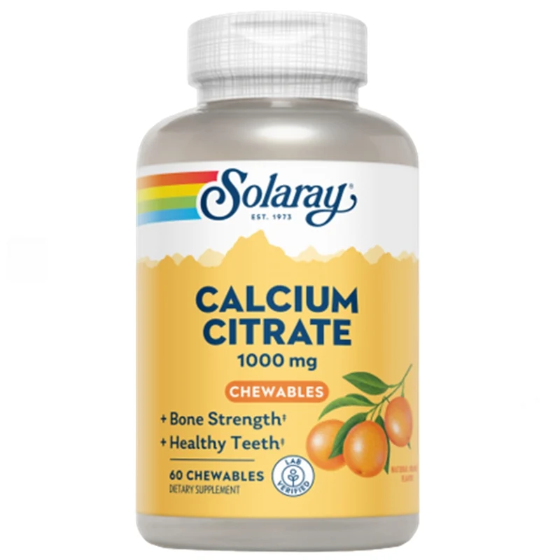 Calcium Citrate 1000 mg 60 Comprimidos | Solaray