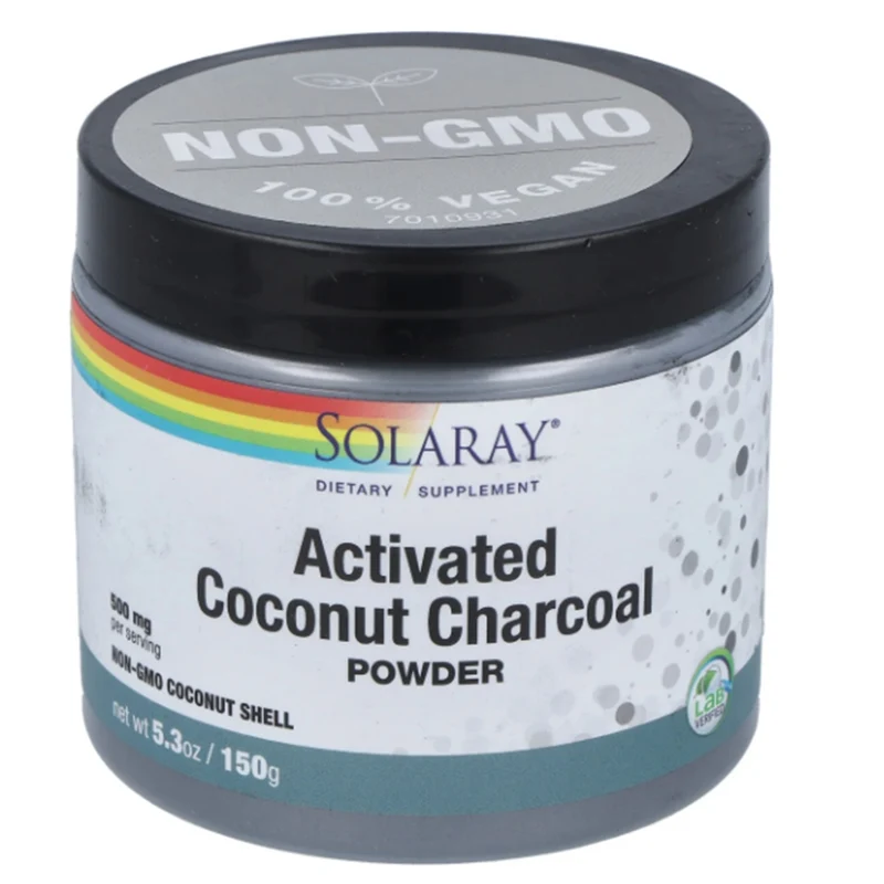 Activated Coconut Charcoal 75 gr | Solaray