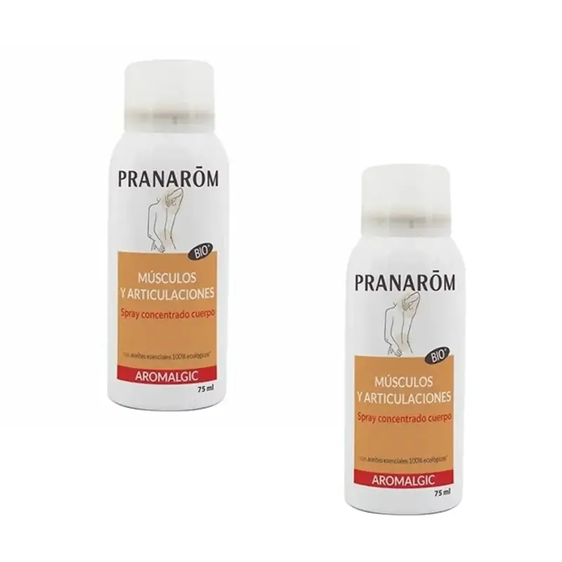 Pranarôm Aromalgic Spray Concentrado Músculos Y Articulaciones Bio, 2X75 Ml