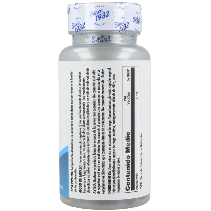 Astaxanthin 5 Mg 60 Capsulas | KAL