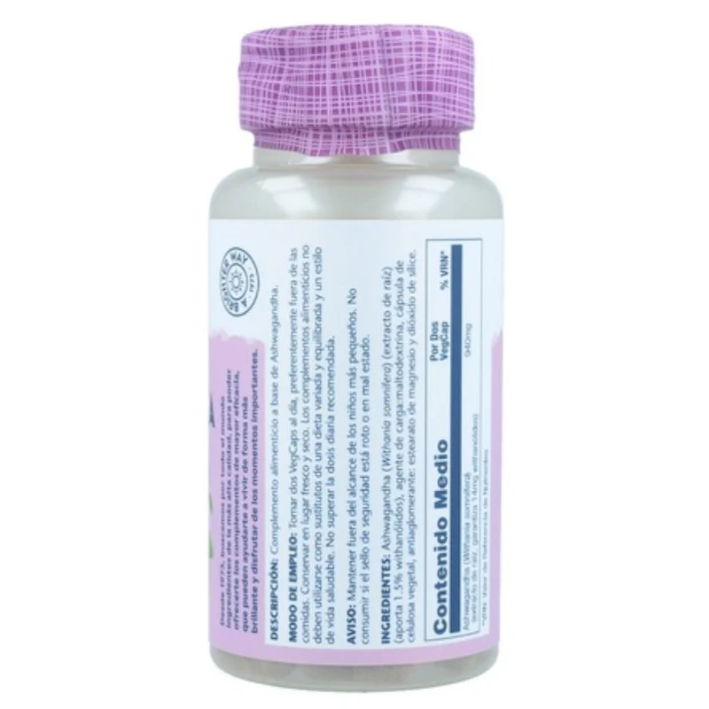 Ashwagandha 60 Capsulas | Solaray