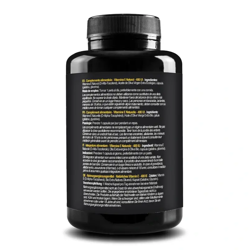 Zenement Vitamina E Natural 400 Ui, 200 cápsulas blandas