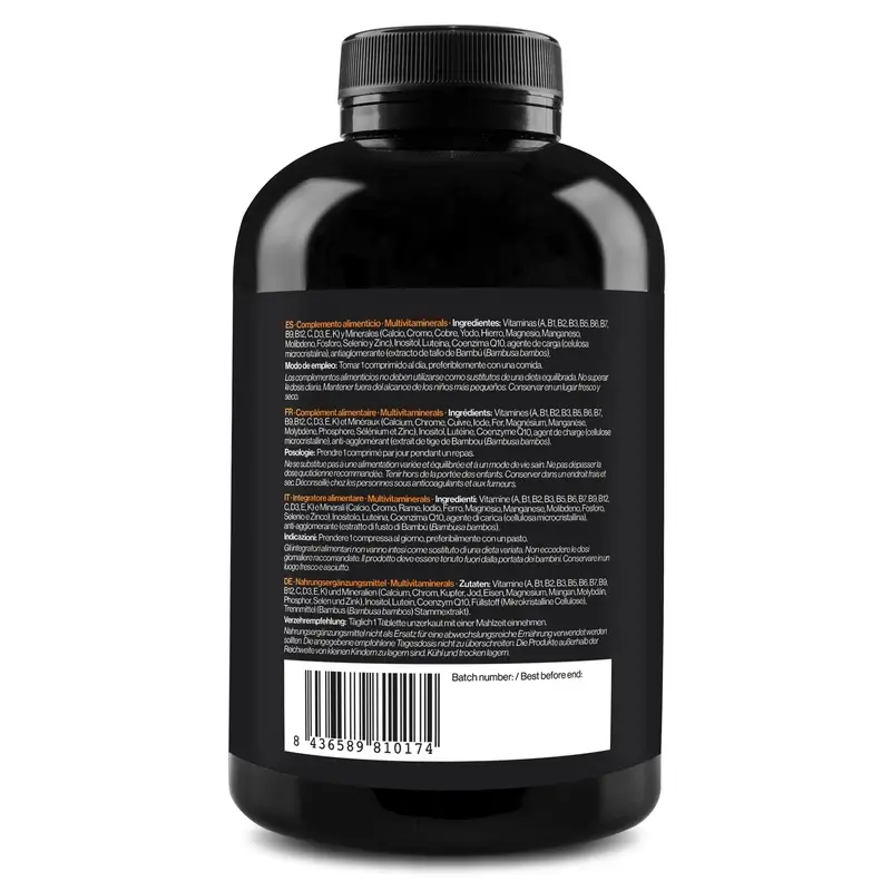 Zenement Multivitaminerals con luteína, 240 comprimidos vegetarianos