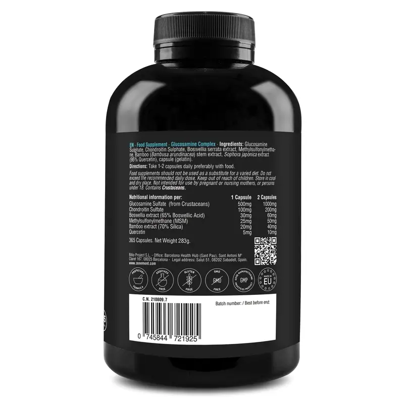 Zenement Glucosamina Complex, 365 cápsulas