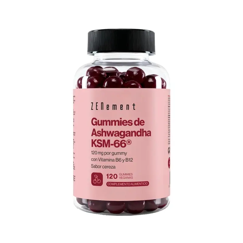 Zenement Gummies De Ashwagandha Ksm-66, 120 gominolas veganas