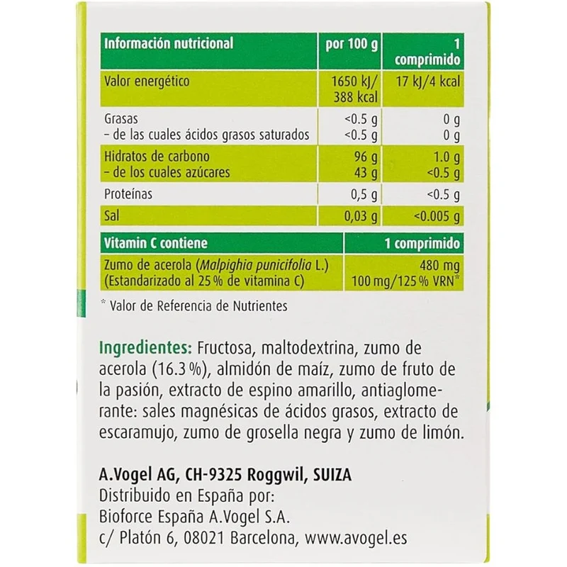 Vitamin-C Natural 40 Comprimidos | A Vogel