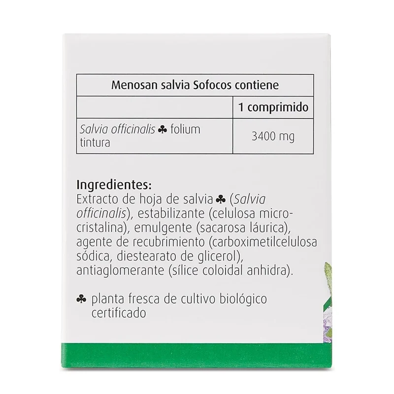 Menosan Salvia Sofocos 30 Comprimidos | A Vogel