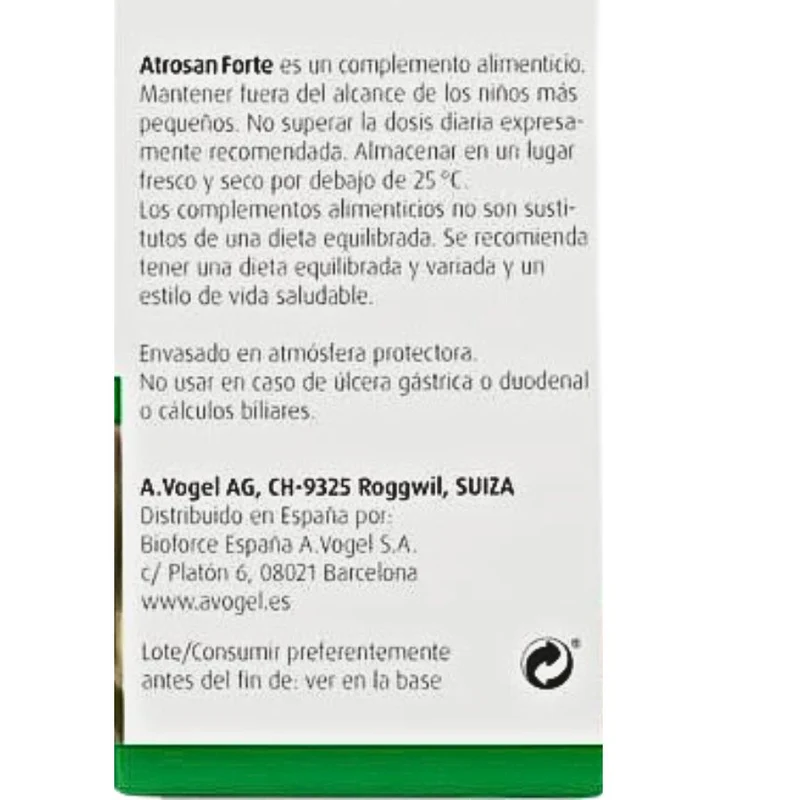 Atrosan Forte 60 Comprimidos | A Vogel