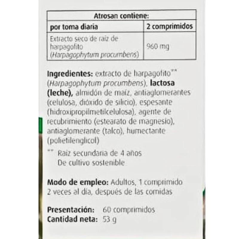 Atrosan Forte 60 Comprimidos | A Vogel
