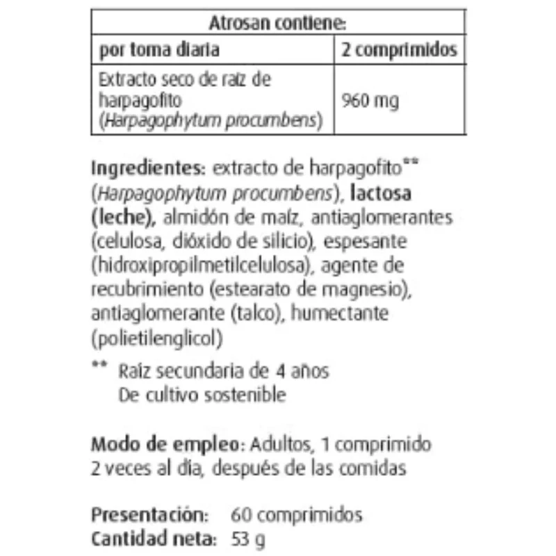Atrosan Forte 60 Comprimidos | A Vogel