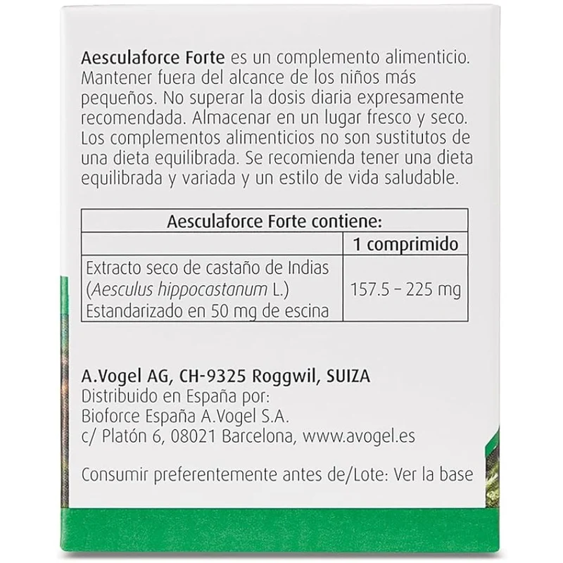 Aesculaforce Forte 30 Capsulas | A Vogel