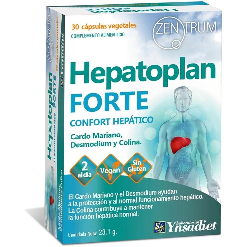 Hepatoplan Forte Zentrum 30 cápsulas | Ynsadiet