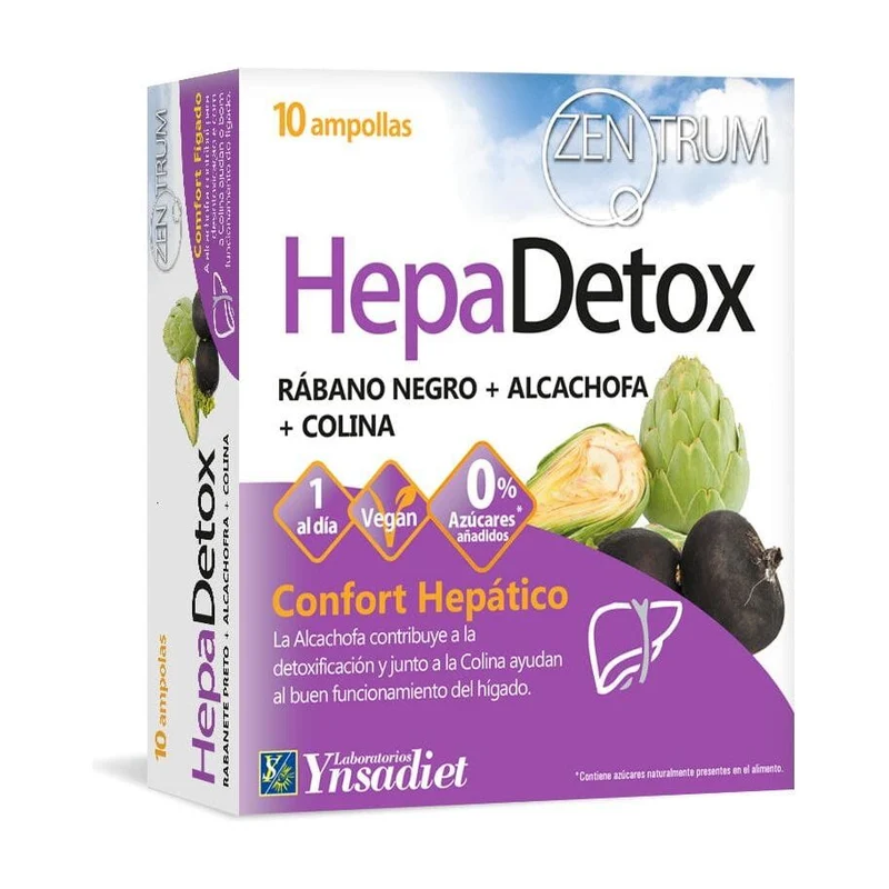 HepaDetox Zentrum 10 ampollas | Ynsadiet