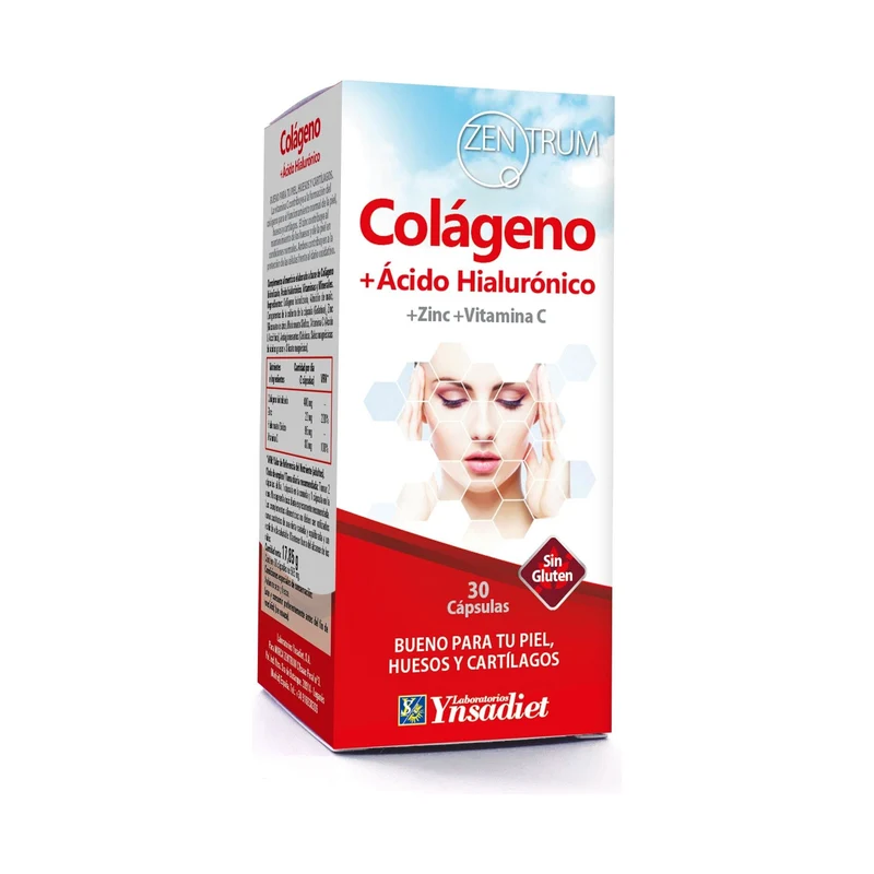Colágeno + Ácido Hialurónico 30 cápsulas | Ynsadiet
