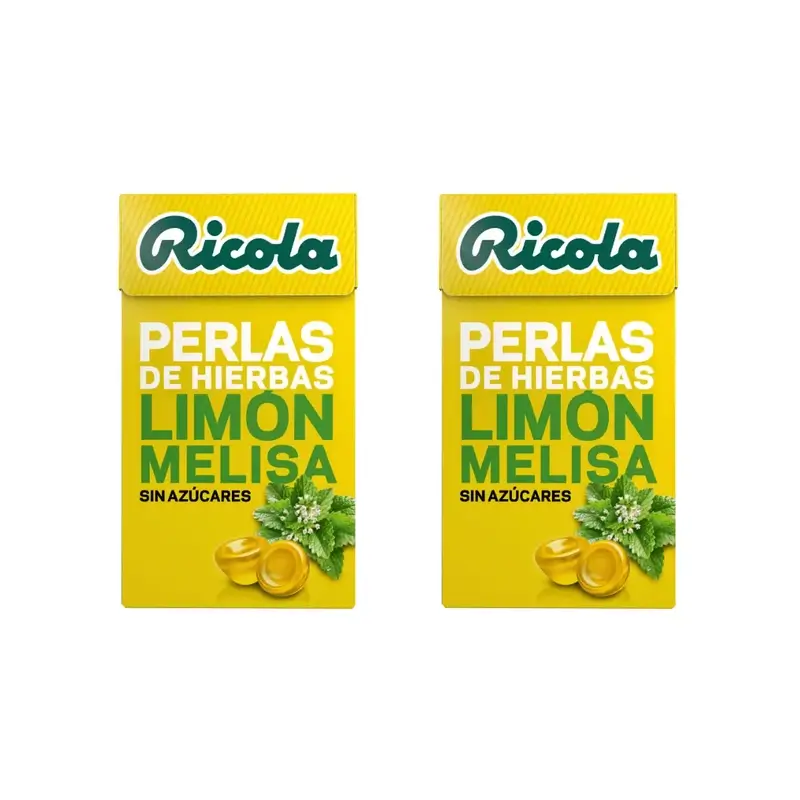 Ricola Perlas Sin Azucar Limon, 2X25 G
