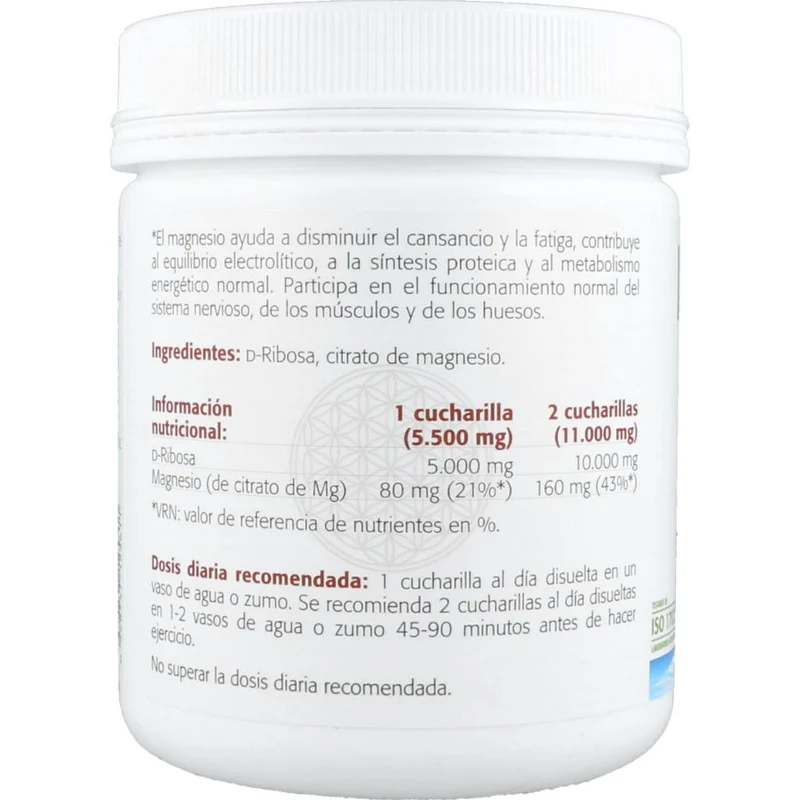 D-Ribosa + Magnesio 300 gr | Sura Vitasan
